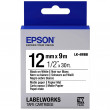 Картридж с лентой Label Epson LK-4WBB Matte Paper, Black/White 12/9 Original