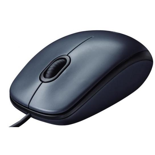 Mouse Logitech M90, Cu fir, Negru