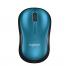 Mouse Logitech Wireless M185 Blue, Fara fir, Negru - Albastru