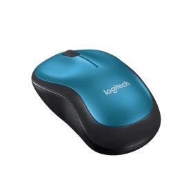 Mouse Logitech Wireless M185 Blue, Fara fir, Negru - Albastru