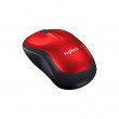 Mouse Logitech Wireless M185 Red, Optical Mouse for Notebooks, Nano receiver, Red/Black,  Retail