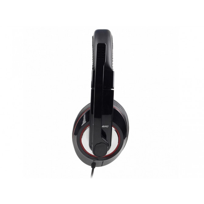 Căști Gembird MHS-001 cu microfon și control de volum, Glossy Black