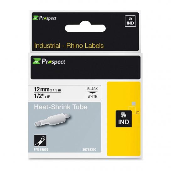 Картридж с лентой Label Dymo 18055 12mm*1,5m Black/White Prospect
