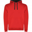 Толстовка Roly Urban Red/Vigore Black XL