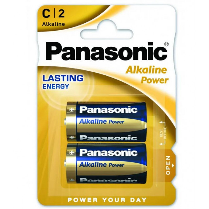 Батарейки Panasonic Alkaline Power 1.5V Blister*2, LR14REB/2BP