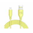 Cablu USB - Lightning, 3A, 1m, Tellur yellow TLL155397