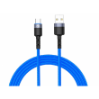 Cablu USB - Type-C, cu LED, 3A, 1.2m, Tellur Blue  TLL155344