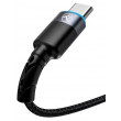Cablu USB - Type-C, cu LED, Nylon, 2m, Tellur Black  TLL155314