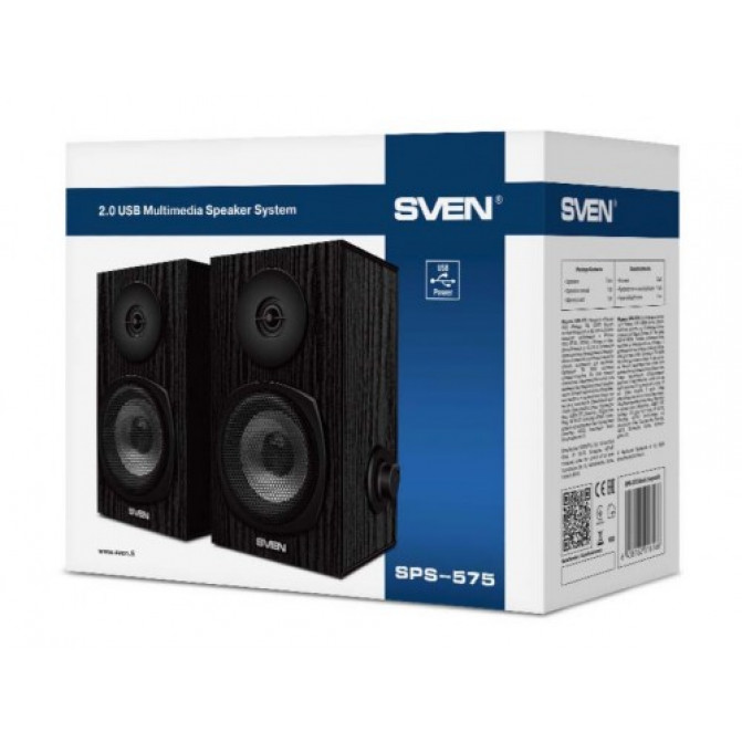 Колонки SVEN SPS-575 Black, 6w, USB power