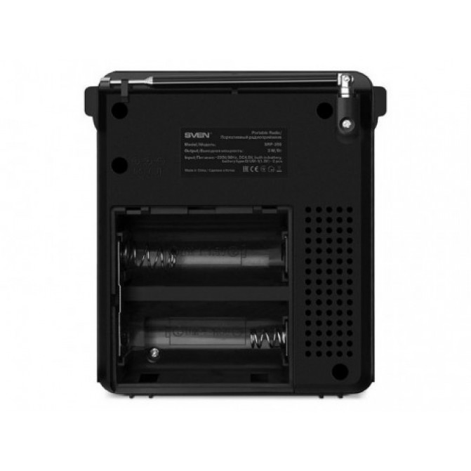 Boxe SVEN Tuner SRP-355  Black/Red, 3w, FM, USB, SD/microSD, flashlight
