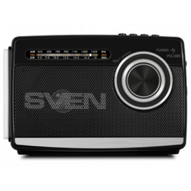 Колонки SVEN Tuner SRP-535  3W, FM/AM/SW, USB, microSD, flashlight, battery