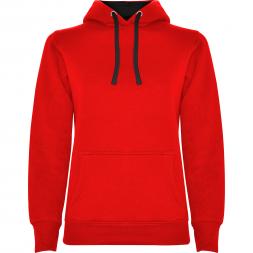 Толстовка Roly Urban Woman Sky Red/Vigore Black S