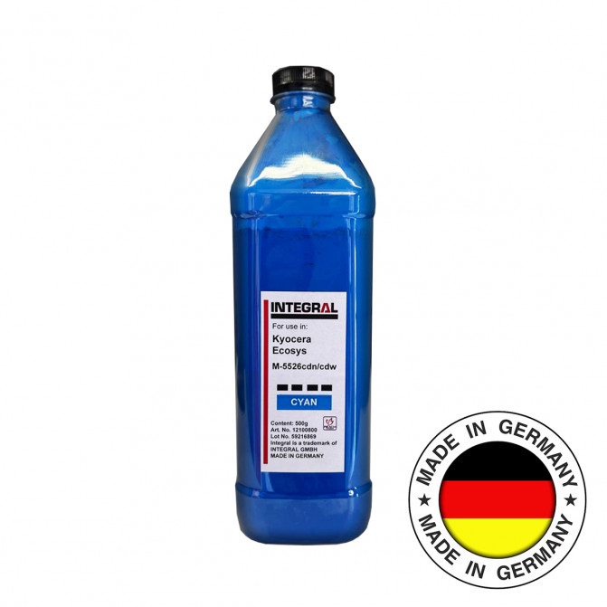 Toner Kyocera TK-5220/TK-5230/TK-5240 (M5526/M5521/MA2100) Cyan, 500g bottle Integral