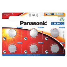 Baterii Panasonic CR2032, Blister*6, CR-2032EL/6B (Pret pe buc.)