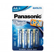 Baterii Panasonic Alkaline EVOLTA AA Blister *6, LR6EGE/6B2F