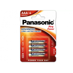 Baterii Panasonic Alkaline PRO Power AAA Blister *4, LR03XEG/4BP