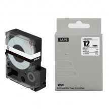 Cartuş Label Epson LK-4WBN/LC-4WBN(SS12KW) Laminated Black/White12mm*9m Prospect