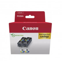 Картридж струйный Canon CLI-36 TwinPack 1511B025 Color Original 2шт.