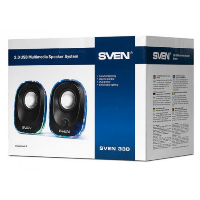 Boxe SVEN 330 Black, 5w, USB power, DC 5V