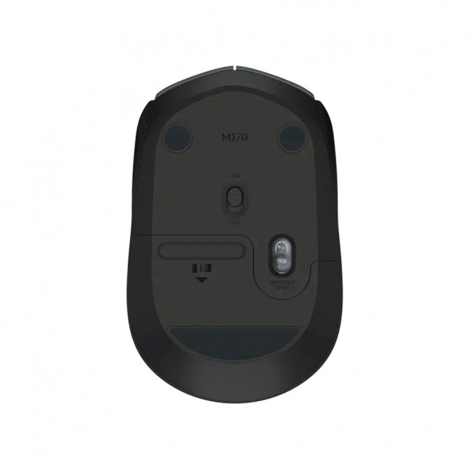 Mouse Logitech Wireless M170, Optical, 3 buttons, Ambidextrous, 1xAA, Grey