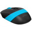 Mouse A4Tech Wireles FG10, Optical, 1000-2000 dpi, 4 buttons, Ambidextrous, 1xAA, Black/Blue, USB