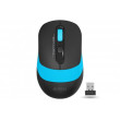 Mouse A4Tech Wireles FG10, Optical, 1000-2000 dpi, 4 buttons, Ambidextrous, 1xAA, Black/Blue, USB