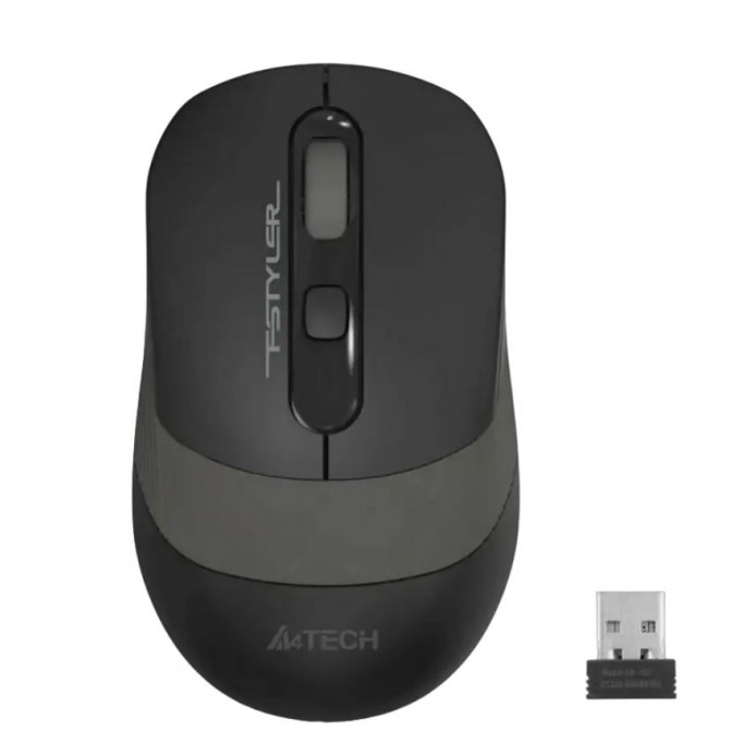 Мышь A4Tech Wireless FG10, Беспроводное, Чёрно - Серый