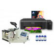 Чашечный термопресс и принтер Epson L132 с набором для сублимационной печати