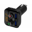 Transmițător FM pentru mașină FMT-B8, Bluetooth, Display, Microphone for hands-free talking,  Bass button, MicroSD max 32GB, 2 x USB TLL622071