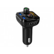 Transmițător FM pentru mașină FMT-B8, Bluetooth, Display, Microphone for hands-free talking,  Bass button, MicroSD max 32GB, 2 x USB TLL622071