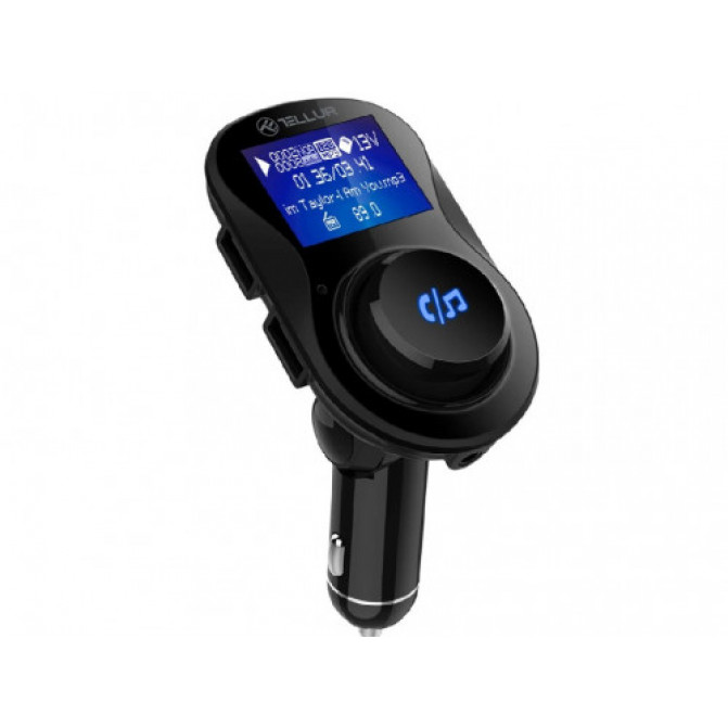 Transmițător FM pentru mașină FMT-B3, Bluetooth, Display, MicroSD, 2 x USB max 3.1A