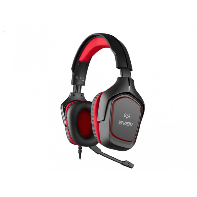 Наушники SVEN AP-G333MV, игровые с микрофоном, Black-Red