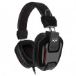 Наушники SVEN AP-G555MV, игровые с микрофоном и регулятором громкости, 2.2m,  Black/Red
