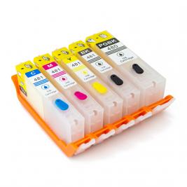 Cartuse reincarcabile pentru Canon TS704/TS6140/TS8140/TS9140/TR7540/TR8540 (CLI-481/PGBK-480) 6 color