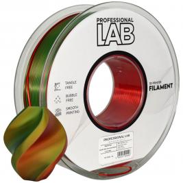 Filament pentru imprimanta 3D ProfLab Silk FG-P105-E1, PLA, Red-Yellow-Green, 1.75 mm, 1kg