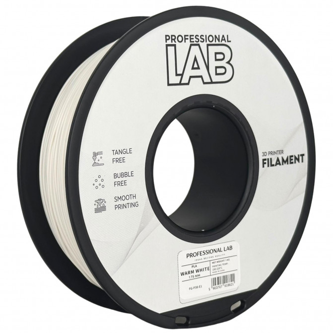 Нить для 3D-принтера ProfLab FG-P38-E1, PLA, Warm White, 1.75 мм, 1кг