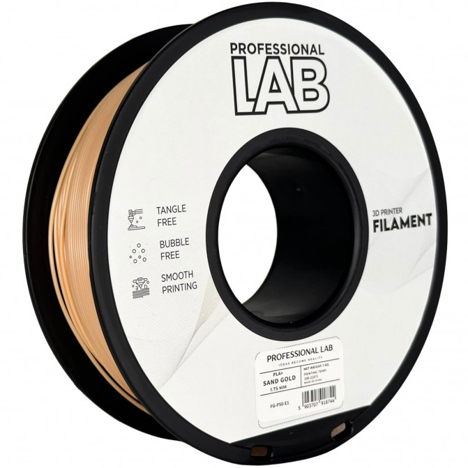 Нить для 3D-принтера ProfLab FG-P50-E1, PLA+, Sand Gold, 1.75 мм, 1кг
