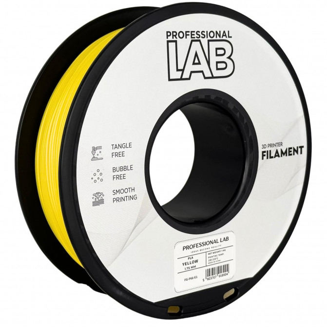 Нить для 3D-принтера ProfLab FG-P66-E1, PLA, Yellow, 1.75 мм, 1кг