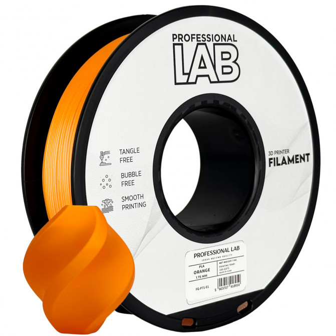 Нить для 3D-принтера ProfLab FG-P71-E1, PLA, Orange, 1.75 мм, 1кг