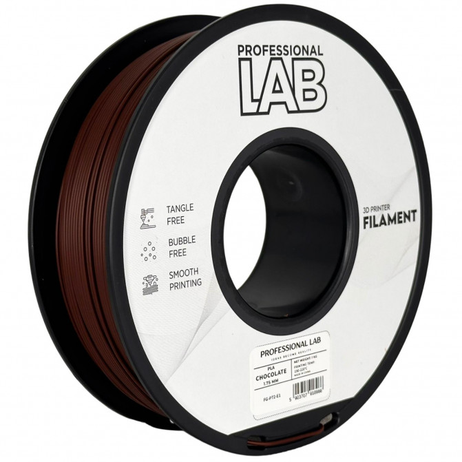 Нить для 3D-принтера ProfLab FG-P72-E1, PLA, Chocolate, 1.75 мм, 1кг