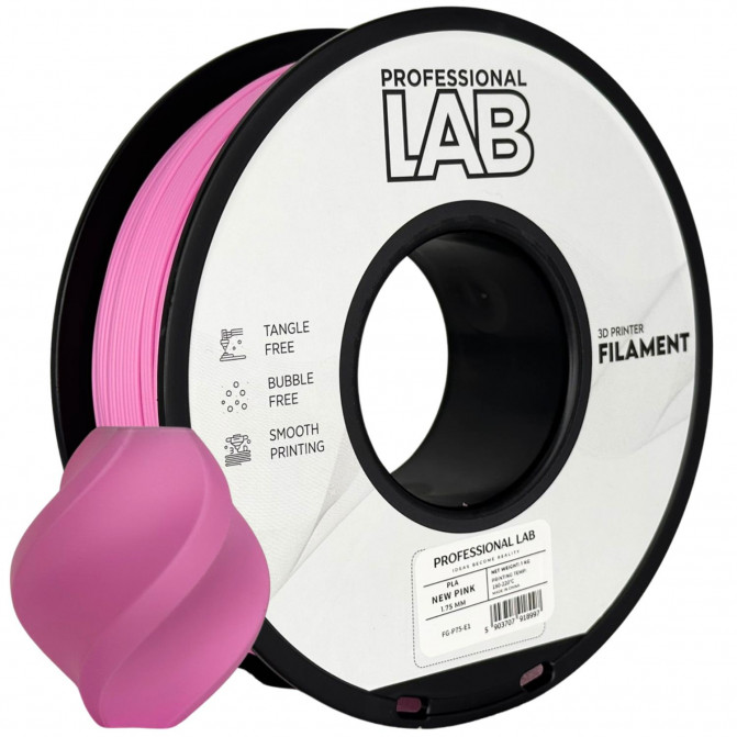 Нить для 3D-принтера ProfLab FG-P75-E1, PLA, New Pink, 1.75 мм, 1кг