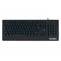 Клавиатура SVEN KB-G8300 Gaming Keyboard, membrane with tactile feedback,104 keys, 12Fn-keys, Backlight