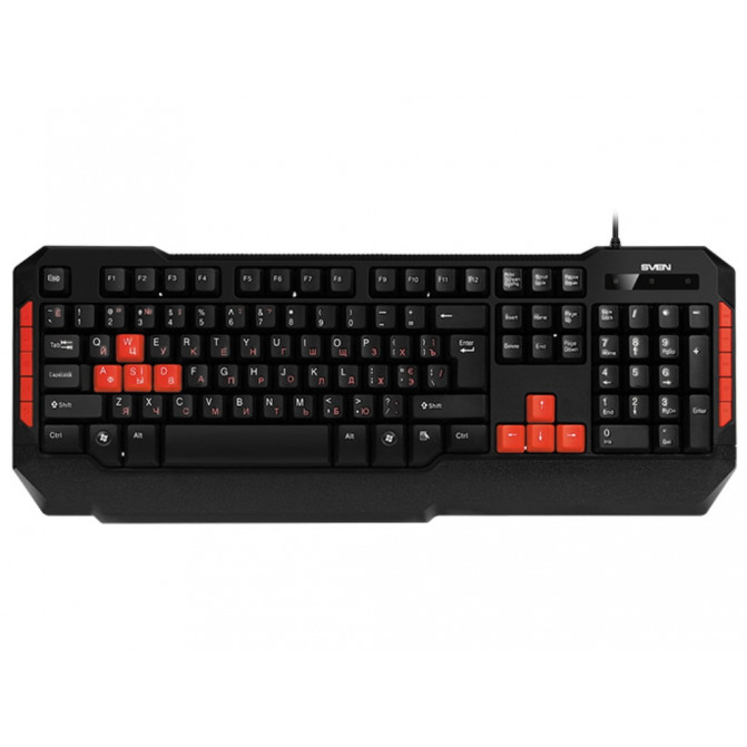 Клавиатура SVEN GS-9000 Gaming Set, Keyboard+Mous, USB, Black