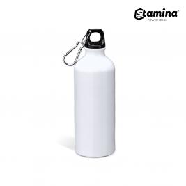 Termos de aluminiu BAOBAB 4049 cu carabină pentru sublimare 800ml. alb