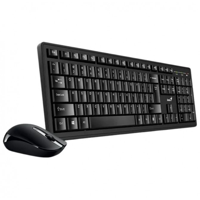 Tastatura + Mouse Genius KM-8200, Fara Fir, Negru