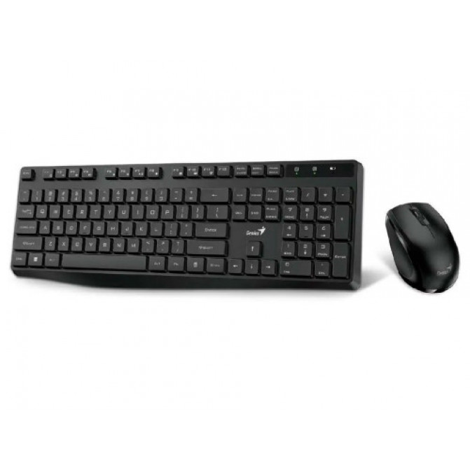 Tastatura + Mouse Genius KM-8206S, Fara fir, Negru