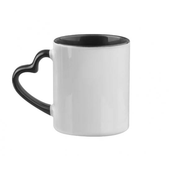 Cană pentru sublimare 11oz Inner/Handle Color Mug - Black