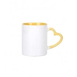 Cană pentru sublimare 11oz Inner/Handle Color Mug - Yellow