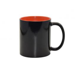 Cană pentru sublimare cameleon 11oz Black Color Changing mug (Inner Orange)w/o box