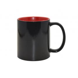 Кружка для сублимации хамелеон 11oz Black Color Changing mug (Inner Red)w/o box